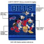 buffalo bills three musketeers blue blanket new arrival