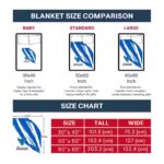 buffalo bulls brushstrokes royal blue white blanket trendy