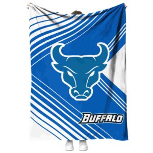 buffalo bulls diagonal stripes royal blue blanket best selling