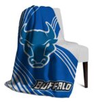 buffalo bulls diagonal stripes royal blue blanket top rated