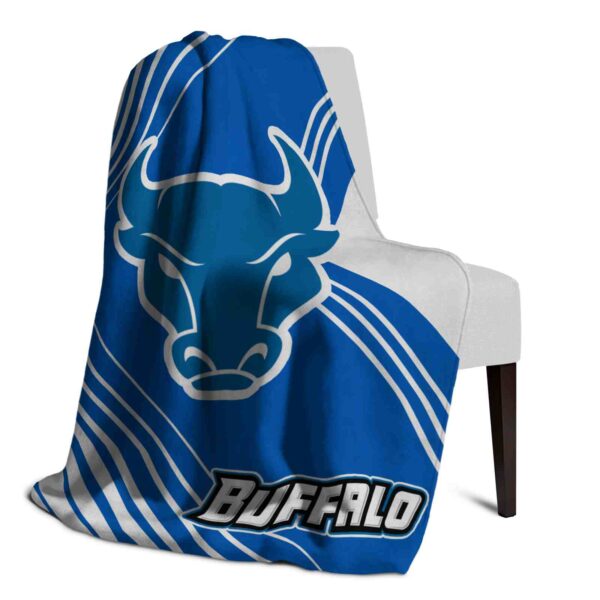 buffalo bulls diagonal stripes royal blue blanket top rated