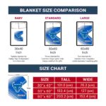 buffalo bulls diagonal stripes royal blue blanket trendy