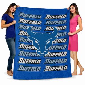 buffalo bulls fan pride royal blue blanket fashion forward