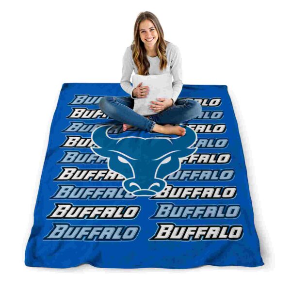 buffalo bulls fan pride royal blue blanket high quality