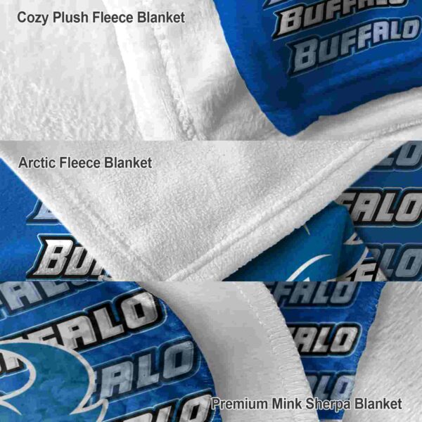 buffalo bulls fan pride royal blue blanket premium grade