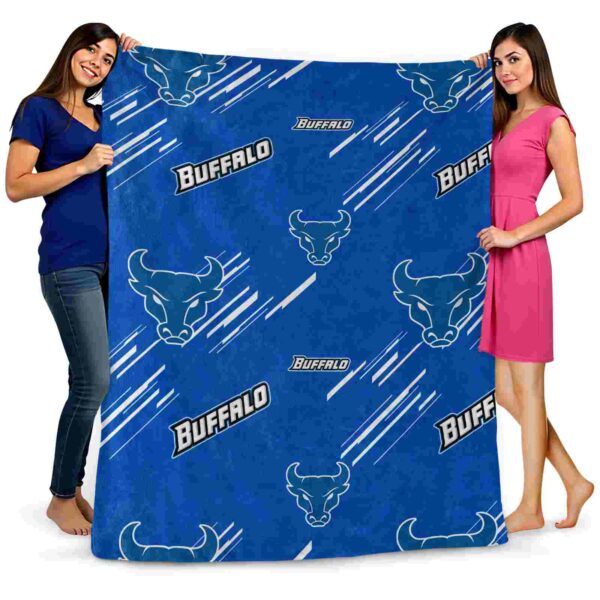 buffalo bulls fan spirit royal blue blanket fashion forward