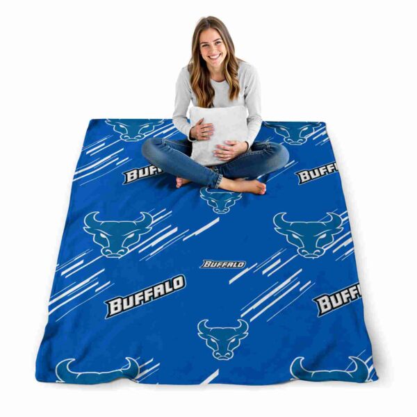buffalo bulls fan spirit royal blue blanket high quality