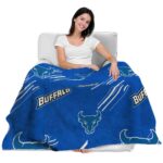 buffalo bulls fan spirit royal blue blanket latest model