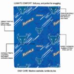 buffalo bulls fan spirit royal blue blanket new arrival