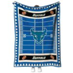 buffalo bulls football field royal blue blanket best selling