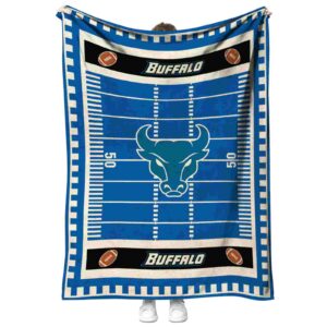 buffalo bulls football field royal blue blanket best selling