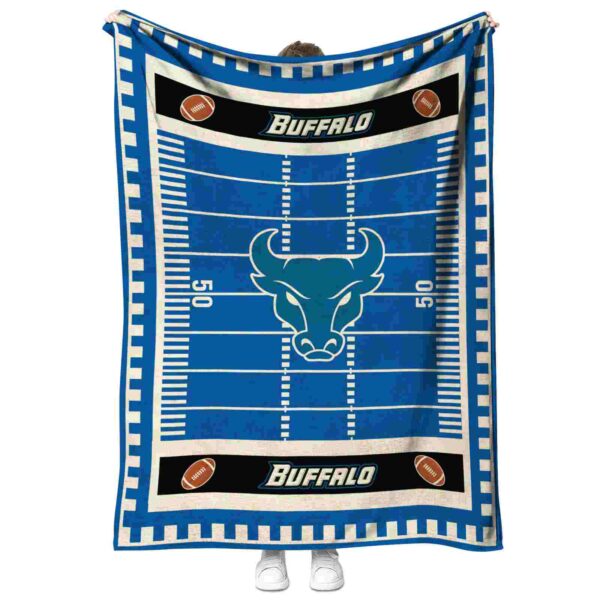 buffalo bulls football field royal blue blanket best selling