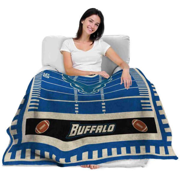 buffalo bulls football field royal blue blanket latest model