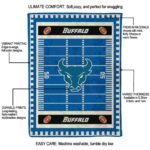 buffalo bulls football field royal blue blanket new arrival