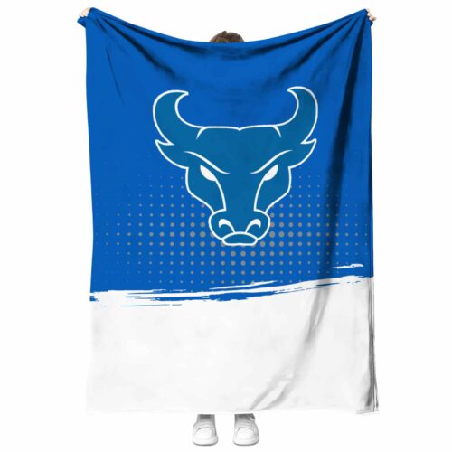 buffalo bulls gradient dots royal blue blanket best selling