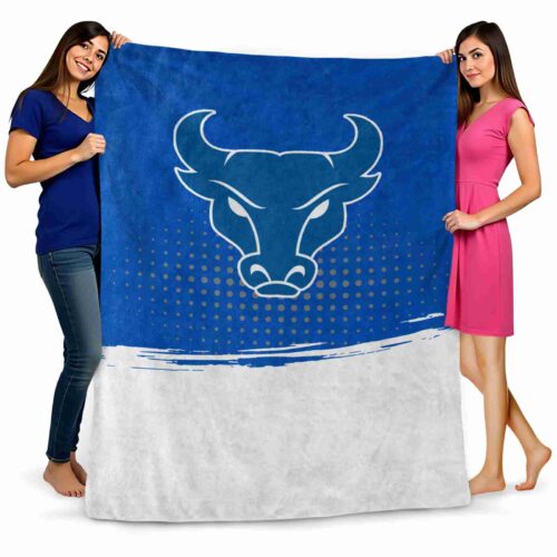 buffalo bulls gradient dots royal blue blanket fashion forward