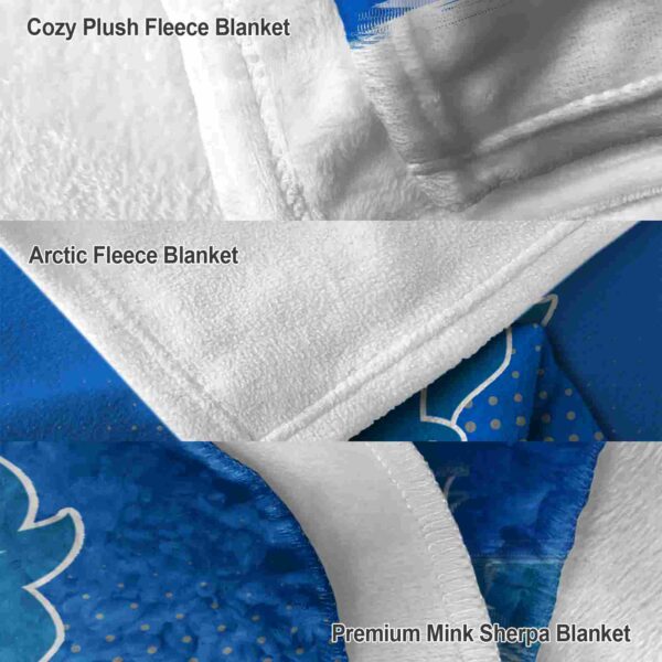 buffalo bulls gradient dots royal blue blanket premium grade