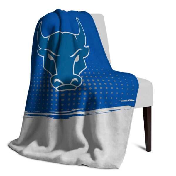 buffalo bulls gradient dots royal blue blanket top rated