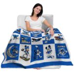 buffalo bulls mickey minnie royal blue white blanket latest model