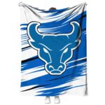 buffalo bulls paint streaks royal blue white blanket best selling