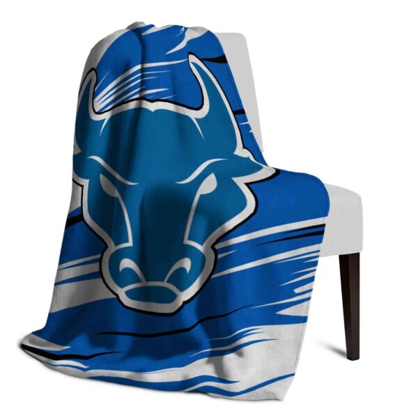 buffalo bulls paint streaks royal blue white blanket top rated