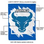 buffalo bulls splatter effect royal blue blanket best selling