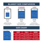 buffalo bulls striped pattern royal blue blanket best selling