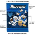 buffalo bulls three musketeers royal blue blanket best selling