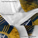 buffalo sabres diagonal stripes navy blue blanket best selling