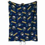 buffalo sabres diehard fans navy blue blanket best selling