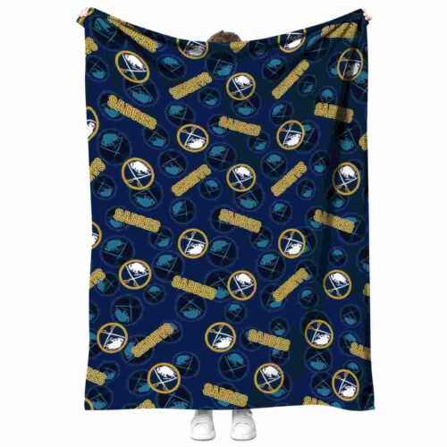 buffalo sabres diehard fans navy blue blanket best selling