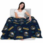buffalo sabres diehard fans navy blue blanket best selling
