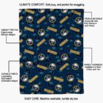 buffalo sabres diehard fans navy blue blanket best selling