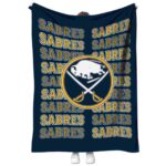 buffalo sabres fan pride navy blue blanket best selling