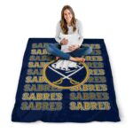 buffalo sabres fan pride navy blue blanket best selling