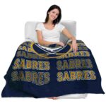 buffalo sabres fan pride navy blue blanket best selling