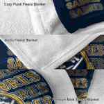 buffalo sabres fan pride navy blue blanket best selling