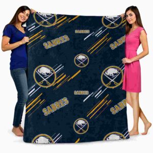 buffalo sabres fan spirit navy blue blanket fashion forward