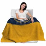 buffalo sabres gradient dots navy blue blanket best selling