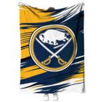 buffalo sabres paint streaks navy blue white blanket best selling