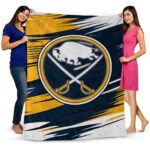 buffalo sabres paint streaks navy blue white blanket best selling