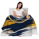 buffalo sabres paint streaks navy blue white blanket best selling