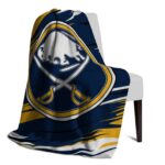 buffalo sabres paint streaks navy blue white blanket best selling