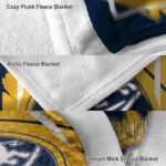 buffalo sabres splatter effect navy blue blanket best selling