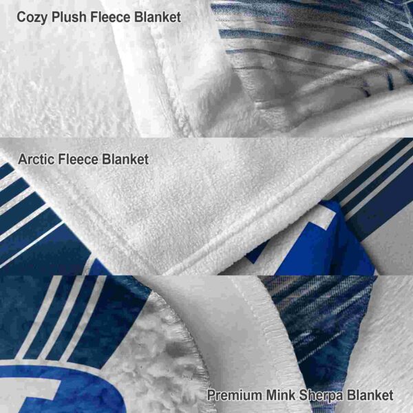 byu cougars diagonal stripes blue blanket premium grade