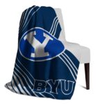 byu cougars diagonal stripes blue blanket top rated
