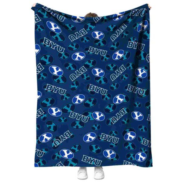 byu cougars diehard fans blue blanket best selling