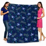 byu cougars diehard fans blue blanket fashion forward