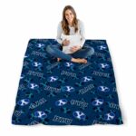 byu cougars diehard fans blue blanket high quality