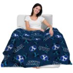 byu cougars diehard fans blue blanket latest model